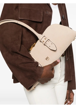 PINKO Escape buckle-detail shoulder bag - Neutrals