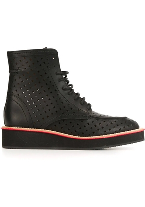 Givenchy perforated ankle boots - Black