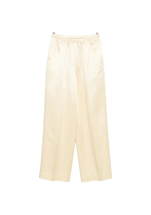 Soft Goat wide-leg silk-blend trousers - Yellow