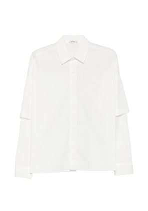 IMPERIAL layered-sleeve shirt - White