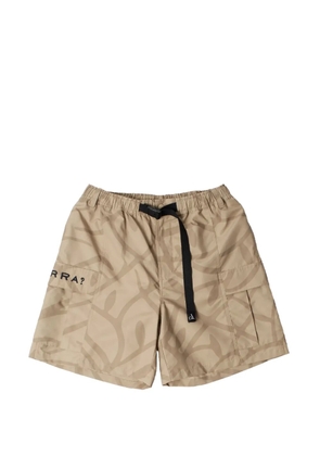 BY PARRA A Forest cargo shorts - Neutrals