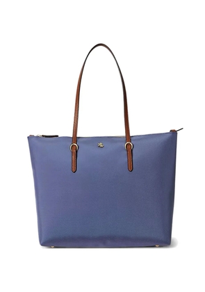 Lauren Ralph Lauren medium Keaton logo-plaque tote bag - Blue