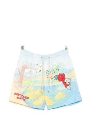 MC2 Saint Barth x Disney Gustavia patterned swim shorts - Blue