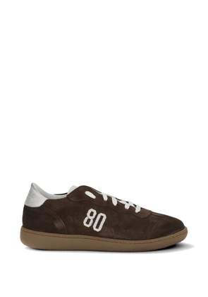 BE980 Harvard 1 suede logo-embroidered sneakers - Brown
