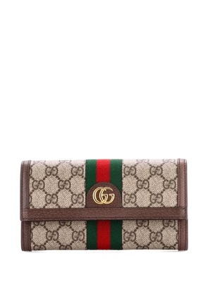 Gucci Pre-Owned Ophidia Continental Wallet GG Coated Canvas small wallets - Brown