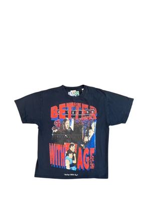 Better with Age graphic-print T-shirt - Blue