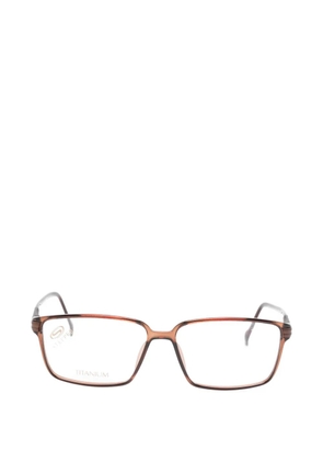 STEPPER EYEWEAR rectangle-frame glasses - Brown