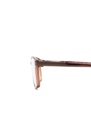 STEPPER EYEWEAR rectangle-frame glasses - Brown