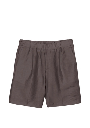 Costumein pleated elasticated-waist shorts - Brown