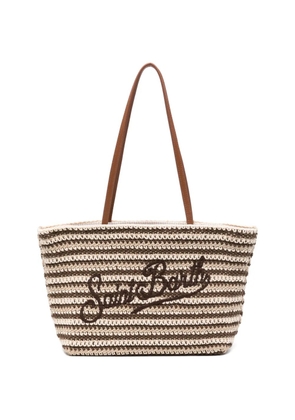 MC2 Saint Barth crochet-knit shoulder bag - Brown