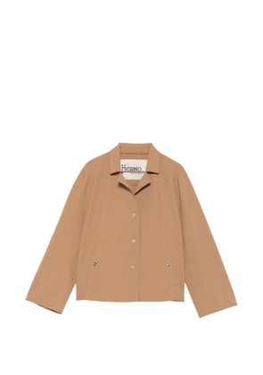 Herno press-stud-fastening spread-collar jacket - Brown