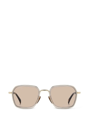 DAVID BECKHAM EYEWEAR geometric-frame photochromic sunglasses - Gold