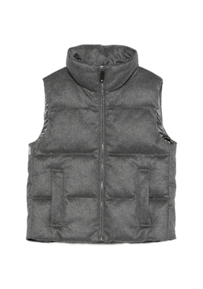 Max Mara Camoroso zipped puffer gilet - Grey