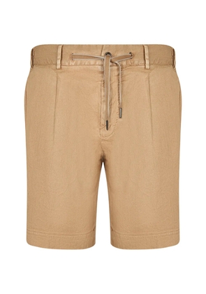 Dell'oglio drawstring pleated shorts - Brown