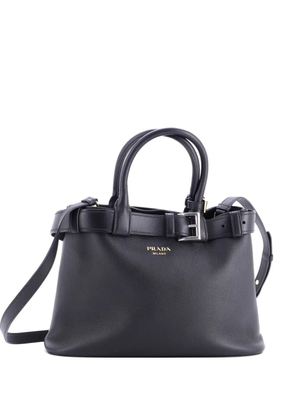 Prada Pre-Owned Buckle Belted Leather Medium tote bag - Black