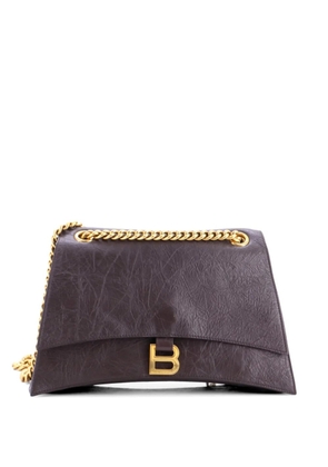Balenciaga Pre-Owned Crush Chain Flap Bag Leather Medium shoulder bag - Brown