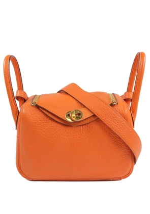 Hermès Pre-Owned mini Lindy Togo~leather crossbody bag - Orange
