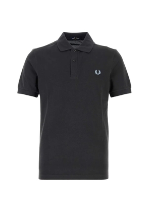 Fred Perry embroidered-logo polo shirt - Grey