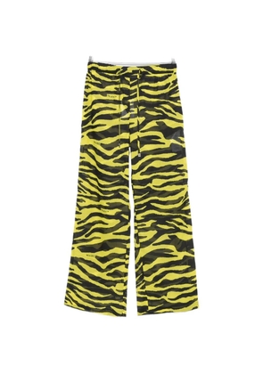 The Attico zebra-print drawstring trousers - Yellow
