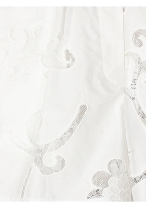 Semicouture broderie-anglaise poplin shorts - White