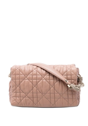 Christian Dior Pre-Owned 2010 Medium Lambskin Cannage Gaufre Delices Flap shoulder bag - Brown