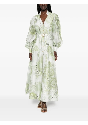 Aje Reflector flower-pattern maxi dress - Green