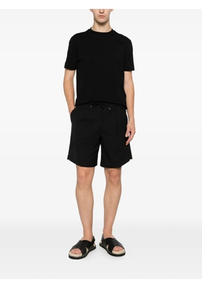 Emporio Armani logo-embroidered T-shirt - Black