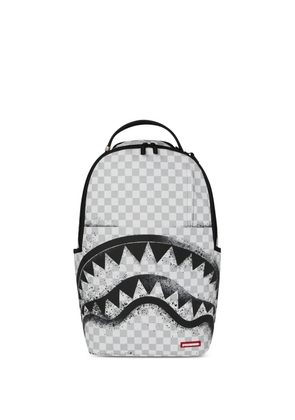 Sprayground Red Stencil checkerboard backpack - White