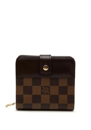Louis Vuitton Pre-Owned 2009 Damier Ebene Compact Zip Wallet small wallets - Brown