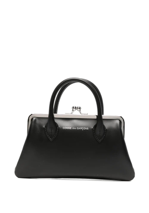 Comme Des Garçons Wallet clasp-fastening leather mini bag - Black