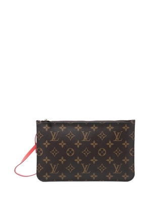 Louis Vuitton Pre-Owned 2015 Monogram Neverfull MM pouch - Brown