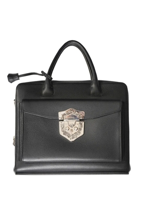 Tardini Tardini Shell Cordovan tote bag - Black