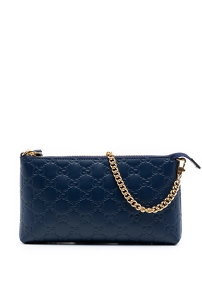 Gucci Pre-Owned 2000-2015 Guccissima Chain Pochette shoulder bag - Blue