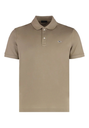 Paul & Shark logo-embroidery cotton polo shirt - Brown