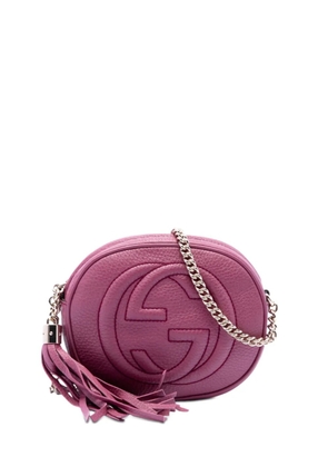 Gucci Pre-Owned 2016-2026 Mini Pebbled Calfskin Soho Chain crossbody bag - Pink