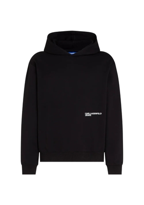 Karl Lagerfeld Jeans logo-print hoodie - Black