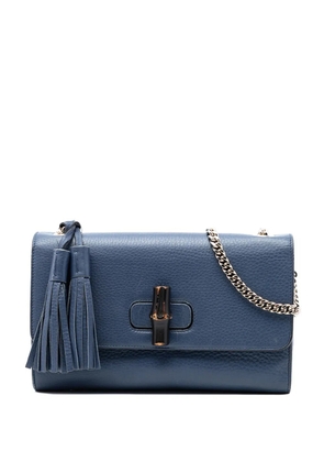 Gucci Pre-Owned 2016-2025 Medium Leather Miss Bamboo crossbody bag - Blue