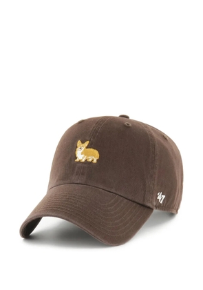 '47 embroidered-motif cap - Brown