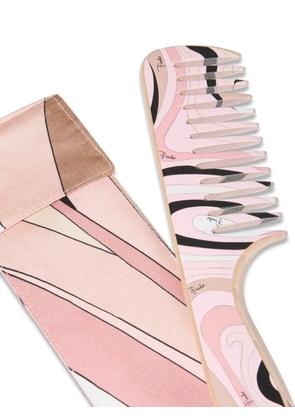 PUCCI Marmo-print comb set - Pink