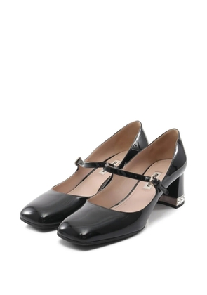 Miu Miu Pre-Owned 2010s Mary Jane square-toe pumps - Black