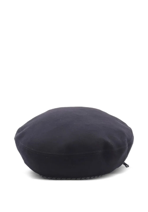 Gucci Pre-Owned wool ribbon beret - Blue