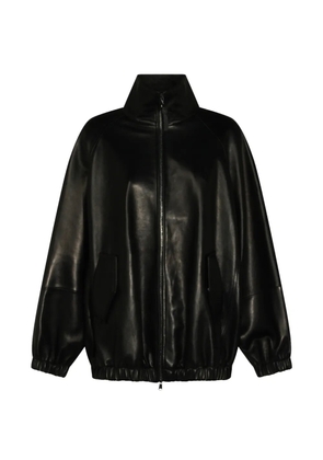 Brunello Cucinelli zip-up leather jacket - Black