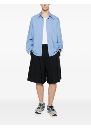 MM6 Maison Margiela Numeric-logo embroidered shirt - Blue