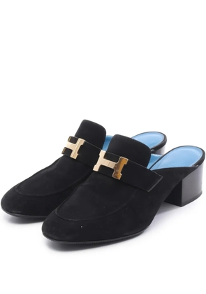 Hermès Pre-Owned Paraty mules - Black