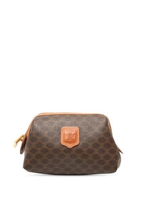 Celine Pre-Owned 1998 Macadam Coated Canvas pouch - Brown