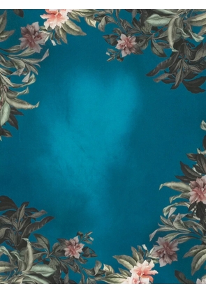 Mazzei floral-print monkey-motif bandana - Blue