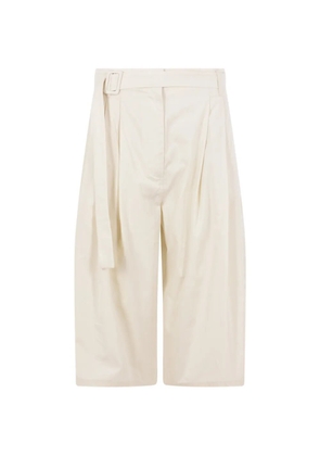 Co belted pleated shorts - Neutrals