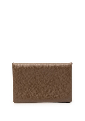 Hermès Pre-Owned 2011 Epsom Calvi card holder - Brown
