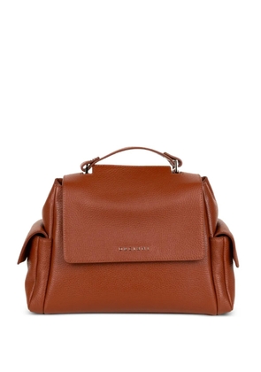 Orciani Sense Cargo leather tote bag - Brown