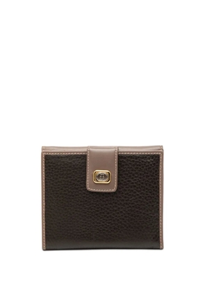 Gucci Pre-Owned 20th Century Bicolor Calfskin Interlocking G Wallet small wallets - Brown